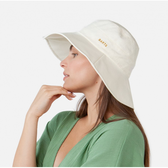 Women's Hamuty Cotton Wide Brim Hat Cream - Barts