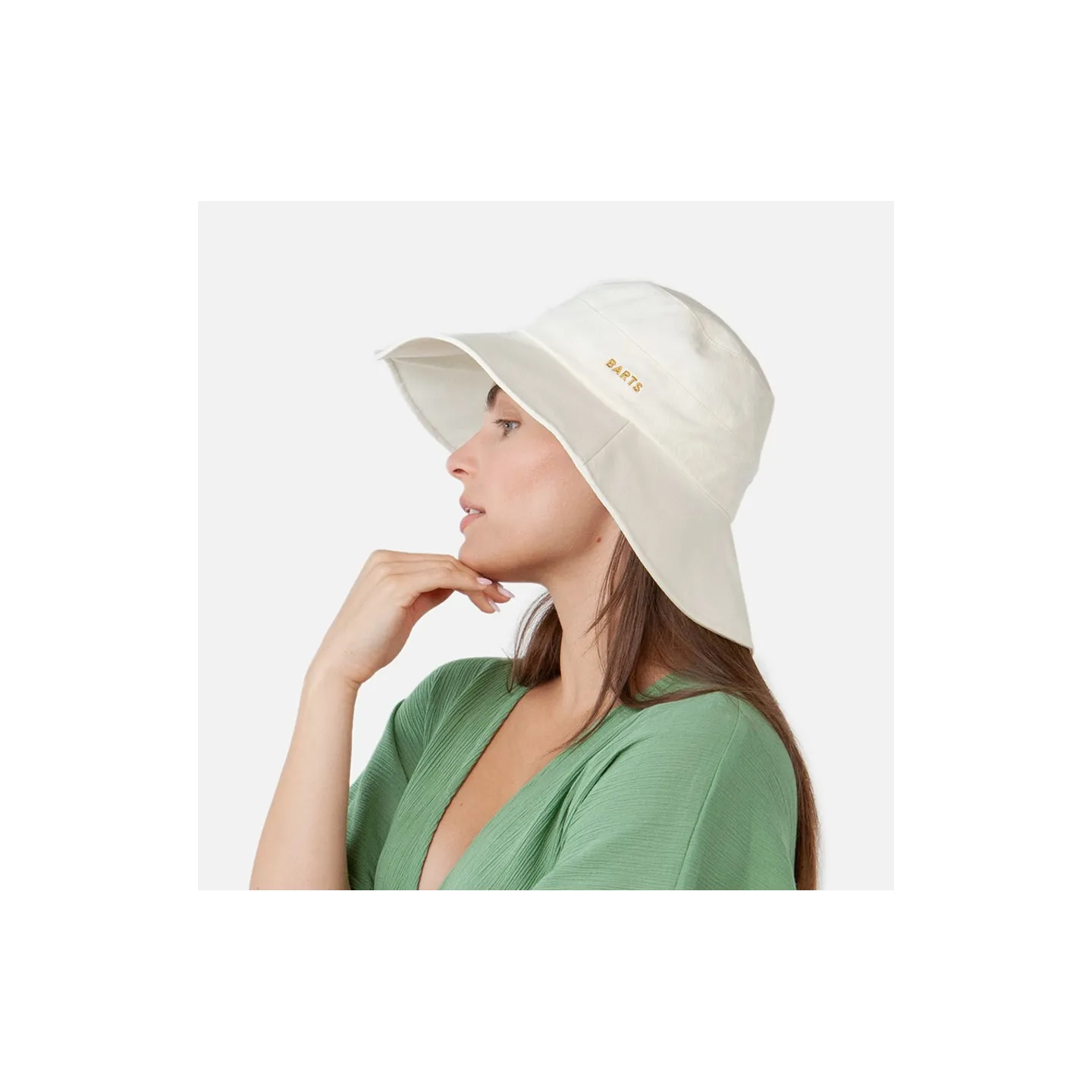Women's Hamuty Cotton Wide Brim Hat Cream - Barts  Reference: 19767| Traclet Hat Shop