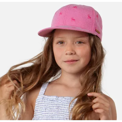 Casquette Enfant Snapback Pauk Singe Rose Coton - Barts