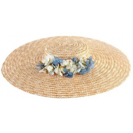 Provençal Hat Azul Natural Straw - Traclet