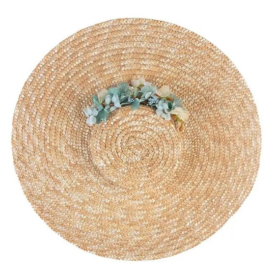 Provençal Hat Azul Natural Straw - Traclet
