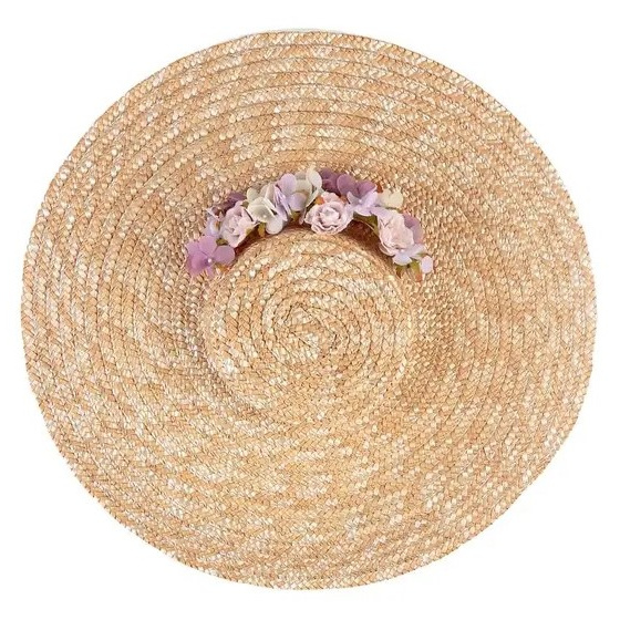 Chapeau Provençal Malva Paille Naturelle - Traclet Chapeau Provençal Malva Paille Naturelle - Traclet