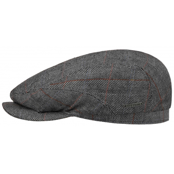 Grey Silk Nauru Flat Cap UPF 40+ - Stetson