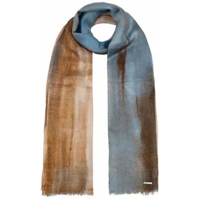 Foulard Chèche Summer Limerick Marron & bleu - Stetson