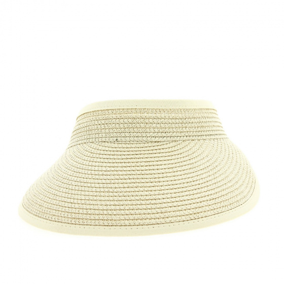 Winbeldon Paper Straw Visor Off-White - Traclet