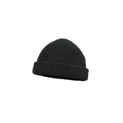 Short Beanie Pat MÜ Wool Black - EISBÄR - Reference: 330 | Traclet Hat Shop
