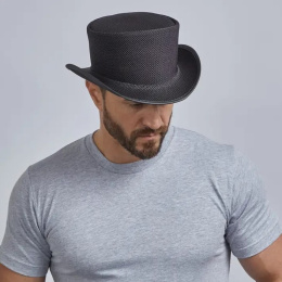 Black Rogue Mesh Top Hat - American Hat