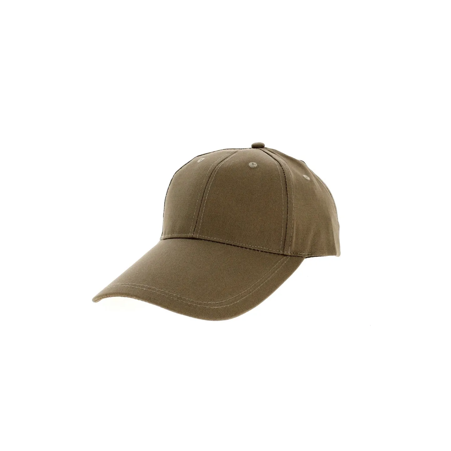 Casquette de baseball Coton beige - longue visière