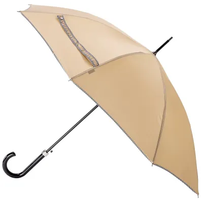 Parapluie Canne Femme Rouge Finition Marinière - Piganiol Référence : 19345- chapellerie TRACLET
