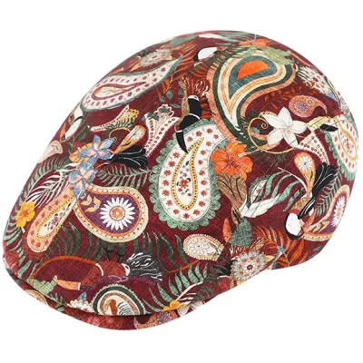 Coney Flat Floral Cotton Cap - Traclet ref 19876 traclet hat shop