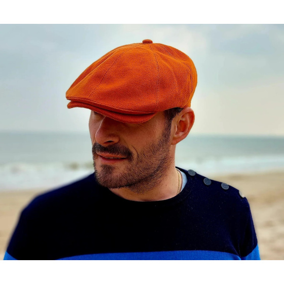 Eight-Panel Cotton Brick Cap - Le Chapoté Paris