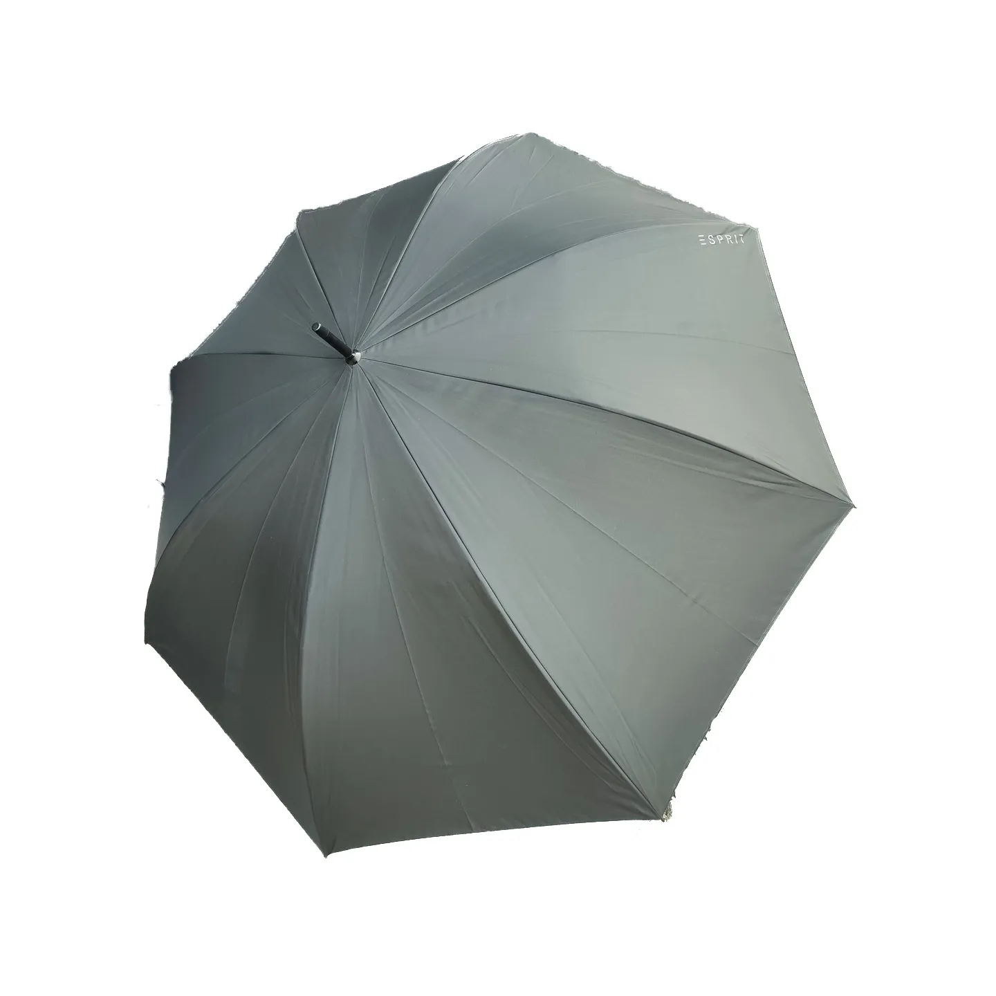 Parapluie Canne Long Semi Automatique noir a motif cœur  - Esprit Référence : 19897