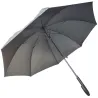 Parapluie Canne Long Semi Automatique noir a motif cœur  - Esprit Référence : 19897