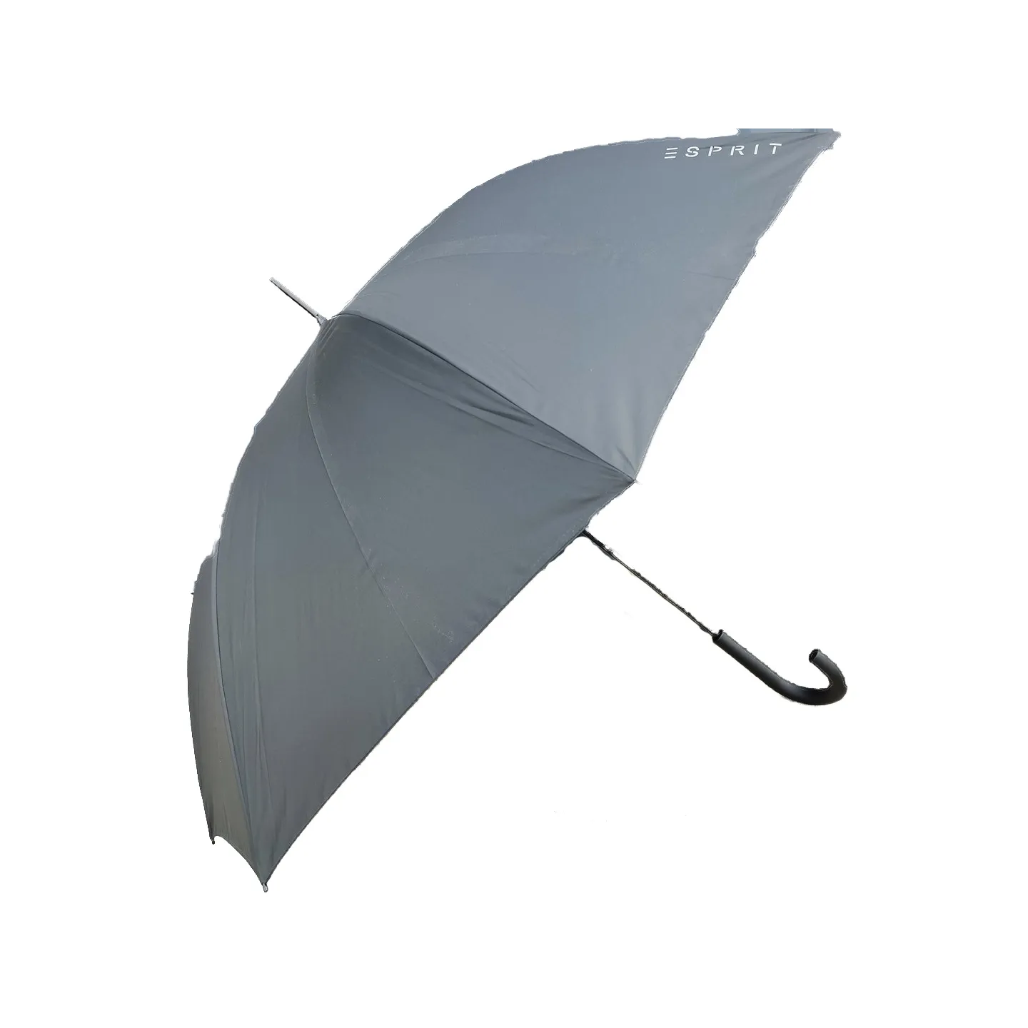 Parapluie Canne Long Semi Automatique blanc a motifs léopard noir et vert    - Esprit Référence : 19897