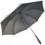 Semi-Automatic Long Walking Umbrella white with black and green leopard patterns - Esprit