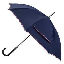 Navy Blue Leo Walking Stick Umbrella with Sailor Finish - Piganiol