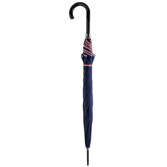 Navy Blue Leo Walking Stick Umbrella with Sailor Finish - Piganiol