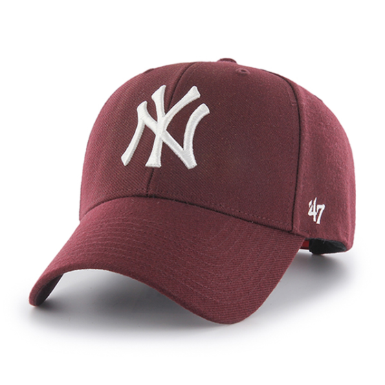 Burgundy baseball cap on sale