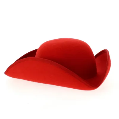 tricorn - red tricorn hat shop Reference: 165 | Chapellerie Traclet