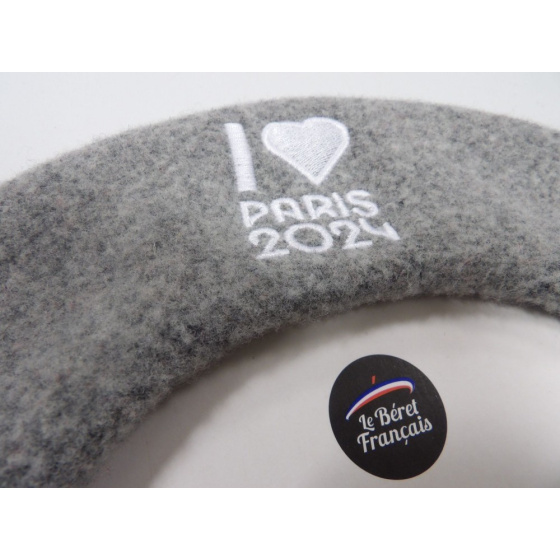 Béret Patriote Officiel Jeux Olympiques I Love Paris 2024 - Le Béret Français Béret Patriote Officiel Jeux Olympiques I Love Paris 2024 - Le Béret Français