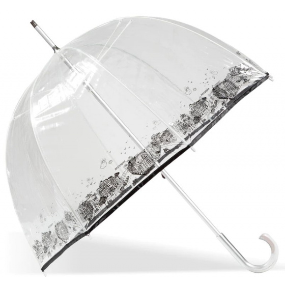 Parapluie Cloche Transparent Amsterdam - Isotoner Parapluie Cloche Transparent Amsterdam - Isotoner