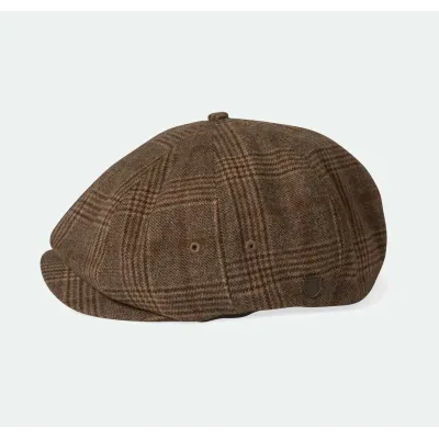 Brixton flat cap in brown and beige ref/19960