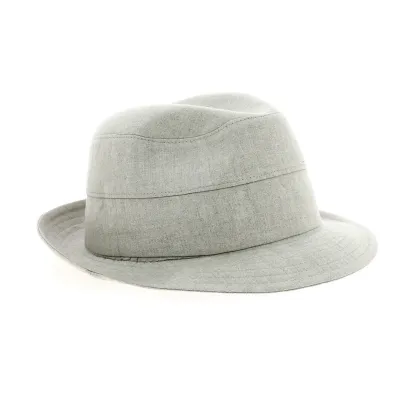 Chapeau Bob en Coton et Lin beige Traclet