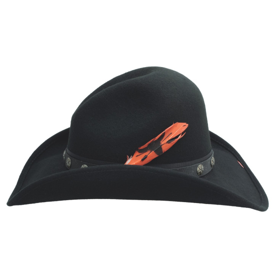 Western Hat Burn The Breeze Black - Montecarlo Bullhide