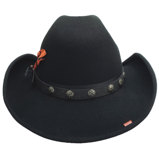 Western Hat Burn The Breeze Black - Montecarlo Bullhide