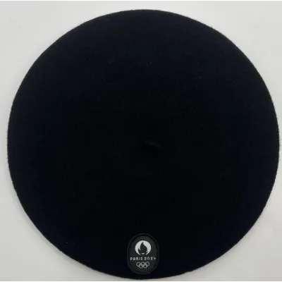 Official Black Beret Olympics Paris 2024 - Le Béret Français Reference: 19974| Chapellerie Traclet