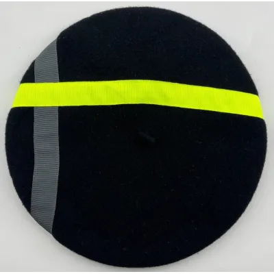 Classic Black Beret with Ribbons - Le Béret Français Reference: 19977| Chapellerie Traclet