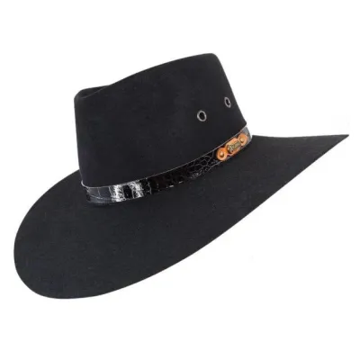 Chapeau Territory Feutre Poil Noir - Akubra