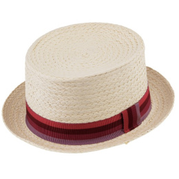 Niccolò Straw Semi Top Hat - Traclet