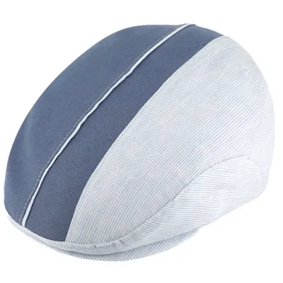 Casquette Plate Giovanni Lin Bleues - Traclet Reference : 19983| Chapellerie Traclet