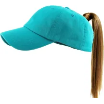 Women's Baseball Cap Ponytail Turquoise - Traclet  Reference: 19984| Traclet Hatshop