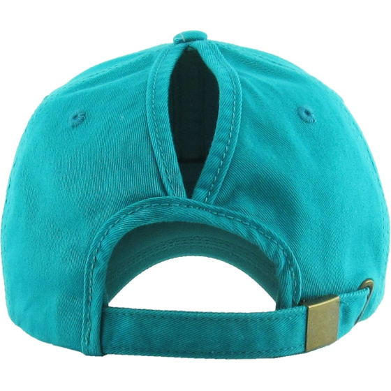 Women's Baseball Cap Ponytail Turquoise - Traclet