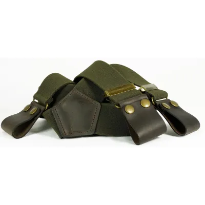 Bretelles Commando Pattes Cuir Forme Y Made in France