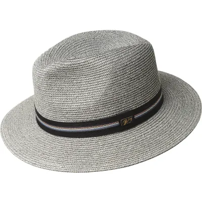 Chapeau Fedora Hester Paille Papier Gris - Bailey