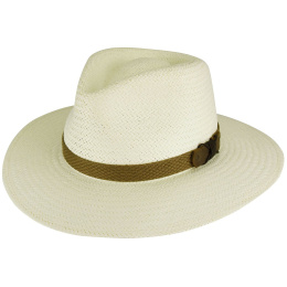 Oswego Natural Paper Panama Fedora Hat - Bailey