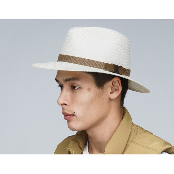 Oswego Natural Paper Panama Fedora Hat - Bailey