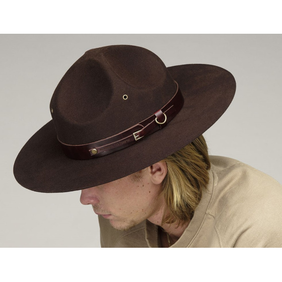 Chapeau Scout Montana Feutre Laine Marron - Bailey