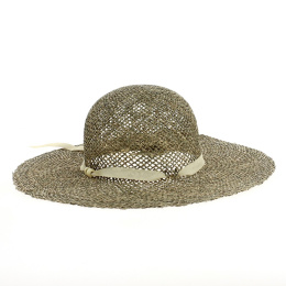Natural Straw Pelagia Summer Wide Brim Hat - Traclet
