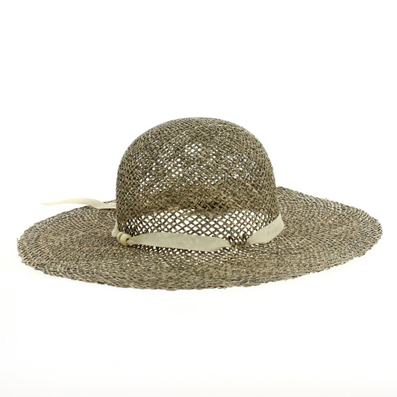 Natural Straw Pelagia Summer Wide Brim Hat - Traclet