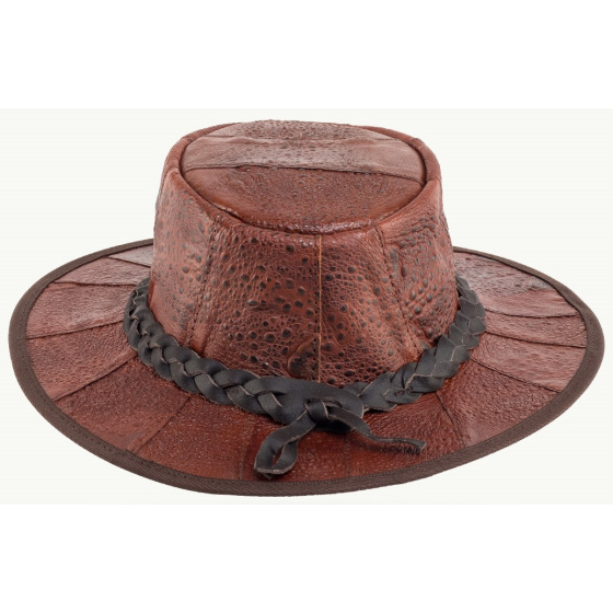 Chapeau Traveller Outback Cuir De Crapaud - Scippis