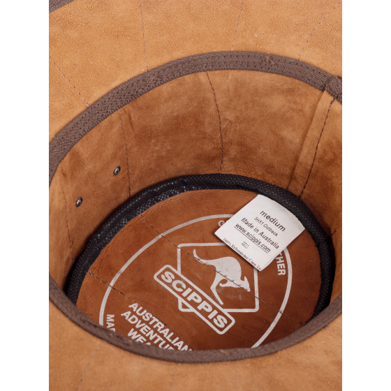 Chapeau Traveller Outback Cuir De Crapaud - Scippis