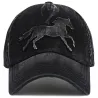 Vintage Black Mustang Baseball Cap - Kbethos Reference: 20025| Traclet Hat Shop