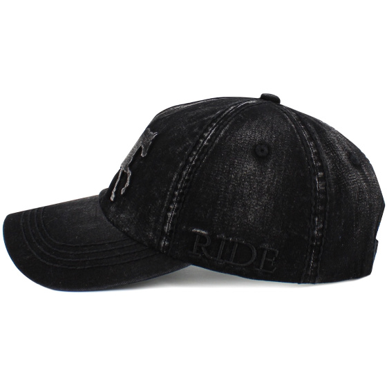 Casquette Baseball Mustang Vintage Noir - Kbethos