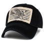 Black Vintage Eagle Flag Baseball Cap - Kbthos