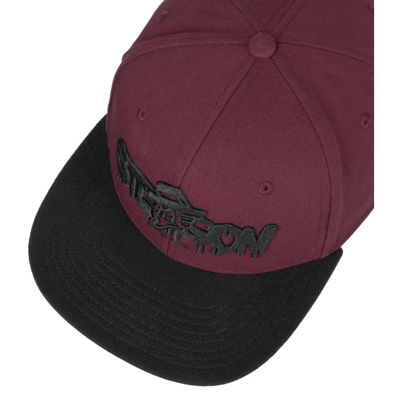 Casquette Snapback Toothpick Rebel Bordeaux - Stetson Casquette Snapback Toothpick Rebel Bordeaux - Stetson