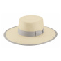 Natural Panama Bolero Boater - Bullhide